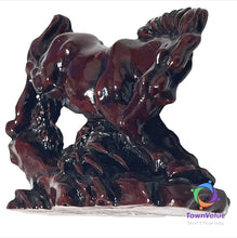 Load image into Gallery viewer, Chinese Feng Shui Wealth Successful Lucky Red Running Horse Statue Home/Office Decor Sculpture Craft Living Room TV Cabinet Fortune Ornament Housewarming Gift