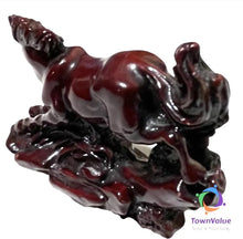 Load image into Gallery viewer, Chinese Feng Shui Wealth Successful Lucky Red Running Horse Statue Home/Office Decor Sculpture Craft Living Room TV Cabinet Fortune Ornament Housewarming Gift