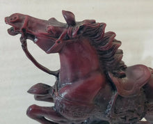 Load image into Gallery viewer, 9"L Chinese Feng Shui Wealth Successful Lucky Red Running Horse Statue Home/Office Decor Sculpture Craft Living Room TV Cabinet Fortune Ornament Housewarming Gift
