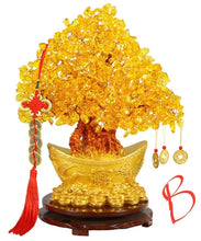 Load image into Gallery viewer, Chinese Feng Shui Lucky Wealth Gold Money Tree Statue Home/Office Decor Sculpture Craft Living Room TV Cabinet Fortune Ornament Housewarming Gift