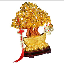 Load image into Gallery viewer, Chinese Feng Shui Lucky Wealth Gold Money Tree Statue Home/Office Decor Sculpture Craft Living Room TV Cabinet Fortune Ornament Housewarming Gift