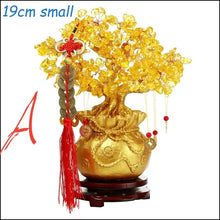 Load image into Gallery viewer, Chinese Feng Shui Lucky Wealth Gold Money Tree Statue Home/Office Decor Sculpture Craft Living Room TV Cabinet Fortune Ornament Housewarming Gift