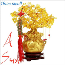 Load image into Gallery viewer, Chinese Feng Shui Lucky Wealth Gold Money Tree Statue Home/Office Decor Sculpture Craft Living Room TV Cabinet Fortune Ornament Housewarming Gift