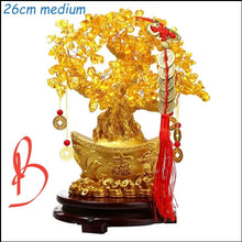 Load image into Gallery viewer, Chinese Feng Shui Lucky Wealth Gold Money Tree Statue Home/Office Decor Sculpture Craft Living Room TV Cabinet Fortune Ornament Housewarming Gift