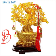 Load image into Gallery viewer, Chinese Feng Shui Lucky Wealth Gold Money Tree Statue Home/Office Decor Sculpture Craft Living Room TV Cabinet Fortune Ornament Housewarming Gift