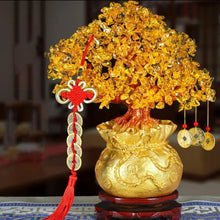 Load image into Gallery viewer, Chinese Feng Shui Lucky Wealth Gold Money Tree Statue Home/Office Decor Sculpture Craft Living Room TV Cabinet Fortune Ornament Housewarming Gift
