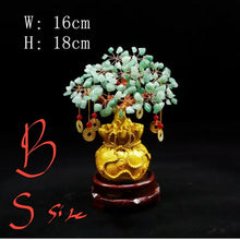 Load image into Gallery viewer, Chinese Feng Shui Lucky Wealth Gold Money Tree Statue Home/Office Decor Sculpture Craft Living Room TV Cabinet Fortune Ornament Housewarming Gift