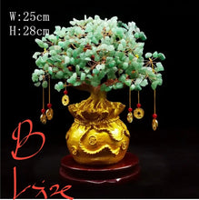 Load image into Gallery viewer, Chinese Feng Shui Lucky Wealth Gold Money Tree Statue Home/Office Decor Sculpture Craft Living Room TV Cabinet Fortune Ornament Housewarming Gift
