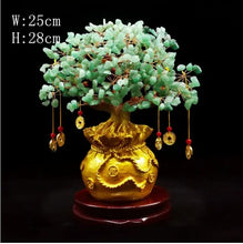 Load image into Gallery viewer, Chinese Feng Shui Lucky Wealth Gold Money Tree Statue Home/Office Decor Sculpture Craft Living Room TV Cabinet Fortune Ornament Housewarming Gift