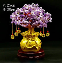 Load image into Gallery viewer, Chinese Feng Shui Lucky Wealth Gold Money Tree Statue Home/Office Decor Sculpture Craft Living Room TV Cabinet Fortune Ornament Housewarming Gift