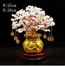 Load image into Gallery viewer, Chinese Feng Shui Lucky Wealth Gold Money Tree Statue Home/Office Decor Sculpture Craft Living Room TV Cabinet Fortune Ornament Housewarming Gift