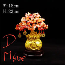 Load image into Gallery viewer, Chinese Feng Shui Lucky Wealth Gold Money Tree Statue Home/Office Decor Sculpture Craft Living Room TV Cabinet Fortune Ornament Housewarming Gift