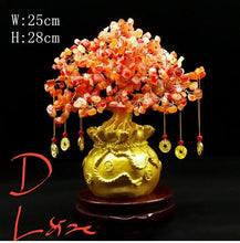 Load image into Gallery viewer, Chinese Feng Shui Lucky Wealth Gold Money Tree Statue Home/Office Decor Sculpture Craft Living Room TV Cabinet Fortune Ornament Housewarming Gift