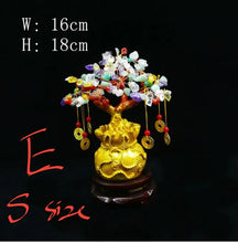 Load image into Gallery viewer, Chinese Feng Shui Lucky Wealth Gold Money Tree Statue Home/Office Decor Sculpture Craft Living Room TV Cabinet Fortune Ornament Housewarming Gift
