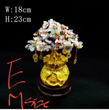 Load image into Gallery viewer, Chinese Feng Shui Lucky Wealth Gold Money Tree Statue Home/Office Decor Sculpture Craft Living Room TV Cabinet Fortune Ornament Housewarming Gift