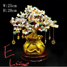 Load image into Gallery viewer, Chinese Feng Shui Lucky Wealth Gold Money Tree Statue Home/Office Decor Sculpture Craft Living Room TV Cabinet Fortune Ornament Housewarming Gift