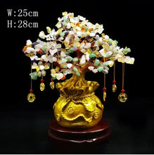 Load image into Gallery viewer, Chinese Feng Shui Lucky Wealth Gold Money Tree Statue Home/Office Decor Sculpture Craft Living Room TV Cabinet Fortune Ornament Housewarming Gift