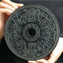 Load image into Gallery viewer, 7" L -Chinese Antique Feng Shui Wealth Natural Jade Handcrafted Wealth Blessing Lucky Horses Statue Home/Office Decor Sculpture Craft Living Room TV Cabinet Fortune Ornament Housewarming Gift