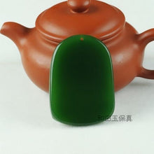 Load image into Gallery viewer, Certified Natural Green Hetain Jade HandCarved Tiger Pendant