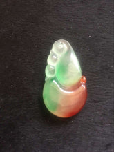 Load image into Gallery viewer, 10% OFF on Sales- Certified Natural Icy Jadeite Emerald Jade tablets Lucky Gourd Pendant《Grade A》5979