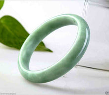 Load image into Gallery viewer, 10% OFF on Sales- 60 mm-Certified Natural Jadeite Emerald A Jade HandCarved Bracelet Bangle