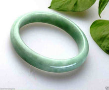 Load image into Gallery viewer, 10% OFF on Sales- 60 mm-Certified Natural Jadeite Emerald A Jade HandCarved Bracelet Bangle