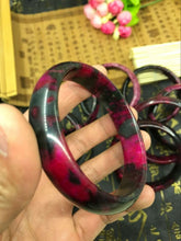 Load image into Gallery viewer, 10% OFF- 56/57/58mm Certified Natural Peach Blossom Nephrite Jade Bracelet Bangle