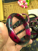 Load image into Gallery viewer, 10% OFF- 60/61/62mm Certified Natural Peach Blossom Nephrite Jade Bracelet Bangle