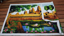 Load image into Gallery viewer, 10% OFF on Sales- 64.96'' L-Genuine Trussence Cross Stitch Handmade Angkor Wat Temple Painting (165 cm x 95 cm)