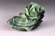 Load image into Gallery viewer, 4.5'' L-Chinese Genuine Natural Hand Carved Dushan Jade Lucky Cabbage 2933