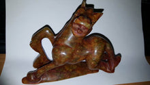 Load image into Gallery viewer, 5.5'' L-Chinese Genuine Natural Hand Carved Nephrite Jade Lucky Horse Statue