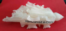 Load image into Gallery viewer, 7''L-Chinese Genuine Natural White Jade Handcarved Lucky Cabbage Statue