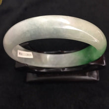 Load image into Gallery viewer, 10% OFF- 56/57/58 mm Certified Natural Ice Jadeite Emerald A Jade HandCarved Bracelet Bangle 2825
