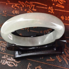 Load image into Gallery viewer, 10% OFF- 55/56/57 mm Certified Natural Ice Jadeite Emerald A Jade HandCarved Bracelet Bangle 1906