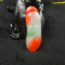 Load image into Gallery viewer, 10% OFF on Sales - Certified Natural 3-Color Ice Jadeite Emerald Jade tablets Emerald Ping Beans Pendant 《Grade A》3316
