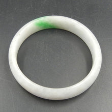 Load image into Gallery viewer, 10% OFF on Sales- 52 mm-Certified Natural Ice Jadeite Emerald Jade tablets Bracelet Bangle 《Grade A》