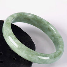 Load image into Gallery viewer, 10% OFF on Sales) 55-65 mm Certified Natural Jadeite Emerald Jade Bracelet Bangle《Grade A》