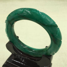 Load image into Gallery viewer, 10% OFF- 57 mm-Certified Natural Jadeite Emerald Jade Bangle《Grade A》A-2032