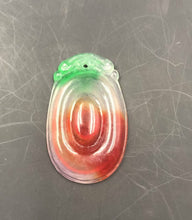 Load image into Gallery viewer, 10% OFF- Certified Natural Ice Jadeite Emerald Jade Dragon Pearl Pendant《Grade A》3192