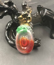 Load image into Gallery viewer, 10% OFF- Certified Natural Ice Jadeite Emerald Jade Dragon Pearl Pendant《Grade A》3192