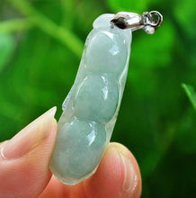 Load image into Gallery viewer, 10% OFF- Certified Natural Jadeite Emerald Jade Ping Beans Pendant 《Grade A》9980