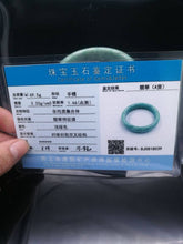 Load image into Gallery viewer, 10% OFF- 60 mm-Certified Natural Jadeite Emerald Jade Bangle《Grade A》8039