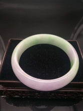 Load image into Gallery viewer, 10% OFF- 57/58 mm-Certified Natural Jadeite Emerald Jade Bangle《Grade A》0038