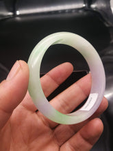 Load image into Gallery viewer, 10% OFF- 57/58 mm-Certified Natural Jadeite Emerald Jade Bangle《Grade A》0038
