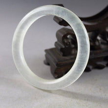 Load image into Gallery viewer, 10% OFF on Sales- 57 mm-Certified Natural Ice Jadeite Emerald Jade tablets Bracelet Bangle 《Grade A》4196