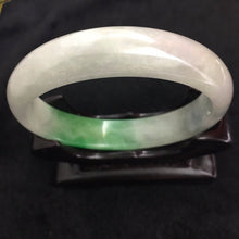 Load image into Gallery viewer, 10% OFF- 56/57/58 mm Certified Natural Ice Jadeite Emerald A Jade HandCarved Bracelet Bangle 2825