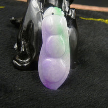 Load image into Gallery viewer, 10% OFF on Sales - Certified Natural 3-Color Ice Jadeite Emerald A Jade tablets Emerald Ping Beans Pendant 3300