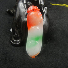 Load image into Gallery viewer, 10% OFF on Sales - Certified Natural 3-Color Ice Jadeite Emerald A Jade tablets Emerald Ping Beans Pendant 3288