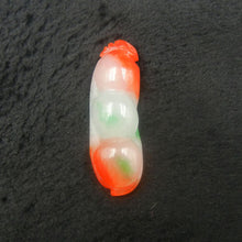 Load image into Gallery viewer, 10% OFF on Sales - Certified Natural 3-Color Ice Jadeite Emerald Jade tablets Emerald Ping Beans Pendant 《Grade A》3316