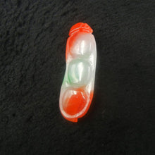Load image into Gallery viewer, 10% OFF on Sales - Certified Natural 3-Color Ice Jadeite Emerald Jade tablets Emerald Ping Beans Pendant 《Grade A》3316